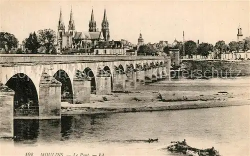 AK / Ansichtskarte Moulins_Allier Le Pont Moulins Allier