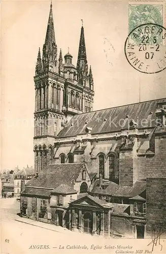 AK / Ansichtskarte Angers La Cathedrale Eglise Saint Maurice Angers