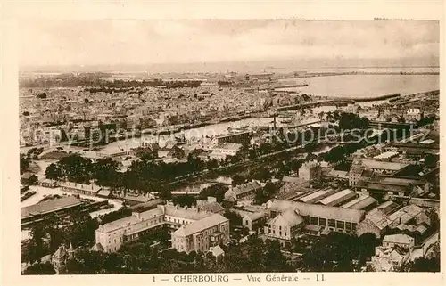 AK / Ansichtskarte Cherbourg_Octeville_Basse_Normandie Vue generale Cherbourg_Octeville