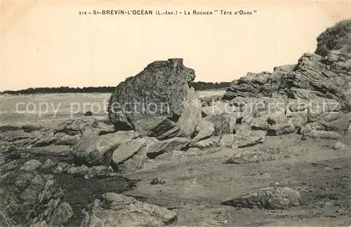 AK / Ansichtskarte Saint Brevin l_Ocean_Loire_Atlantique Le Rocher Tete d Ours Saint Brevin l_Ocean