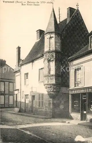 AK / Ansichtskarte Verneuil sur Avre Maisons Rue Notre Dame Verneuil sur Avre