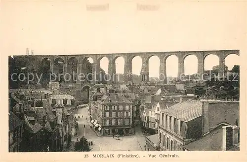 AK / Ansichtskarte Morlaix Vue generale Viaduc Morlaix