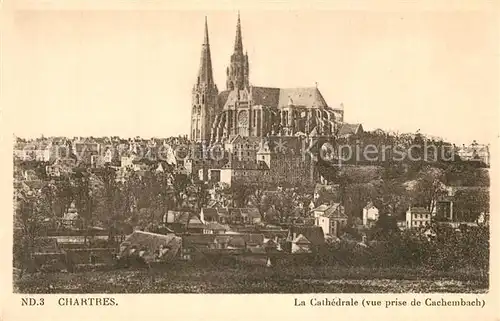 AK / Ansichtskarte Chartres_Eure_et_Loir La Cathedrale Chartres_Eure_et_Loir