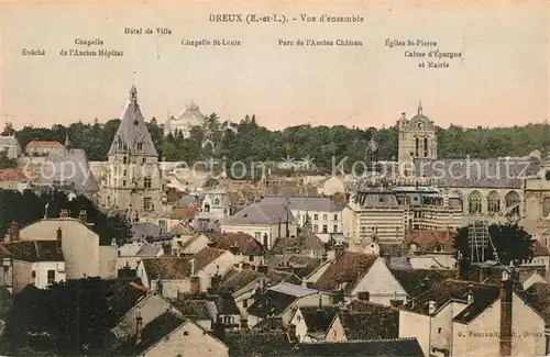 AK / Ansichtskarte Dreux Vue d ensemble Dreux