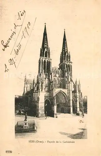 AK / Ansichtskarte Sees Facade de la Cathedrale Sees