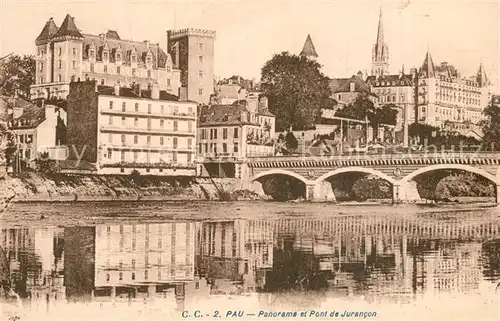 AK / Ansichtskarte Pau Panorama et Pont de Jurancon Pau