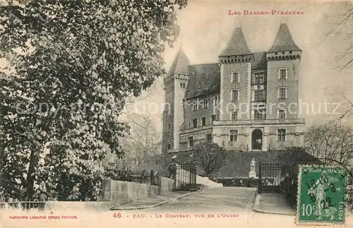 AK / Ansichtskarte Pau Le Chateau vue de l Ouest Pau