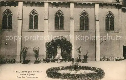 AK / Ansichtskarte Saint Broladre Maison St Joseph Cour des Pensionnaires Saint Broladre