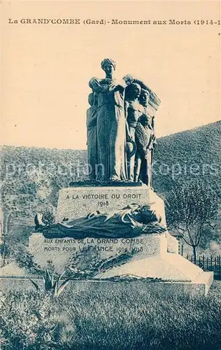 AK / Ansichtskarte La_Grand Combe Monument aux Morts La_Grand Combe