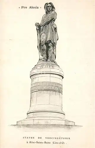 AK / Ansichtskarte Alise Sainte Reine_Alesia Statue de Vercigetorix 