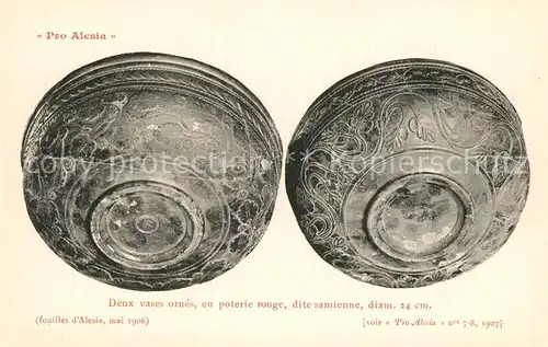 AK / Ansichtskarte Alesia(Roman War)_Alise Sainte Reine Vases ornes 