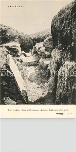 AK / Ansichtskarte Alesia(Roman War)_Alise Sainte Reine Conduite d?au gallo romaine 