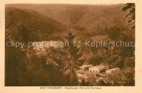 AK / Ansichtskarte Bad_Harzburg Kurhaus Harzburger Hof Bad_Harzburg