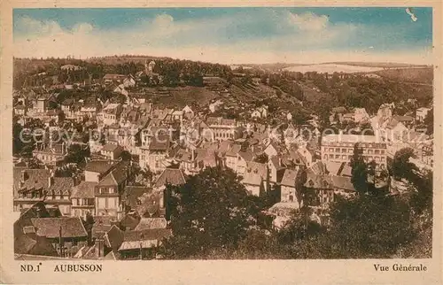 AK / Ansichtskarte Aubusson_Creuse Vue Generale Aubusson Creuse