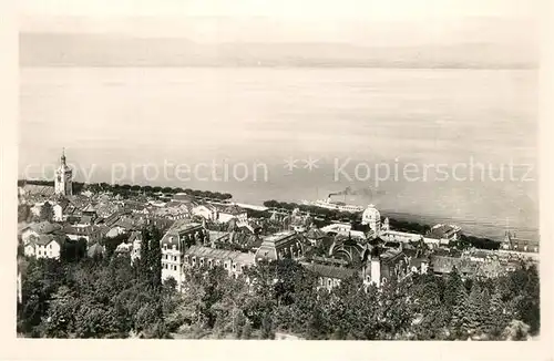 AK / Ansichtskarte Evian les Bains_Haute_Savoie Fliegeraufnahme Lac Leman  Evian les Bains_Haute