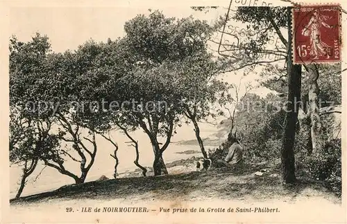 AK / Ansichtskarte Ile_de_Noirmoutier Vue prise de la Grotte de Saint Philbert Ile_de_Noirmoutier