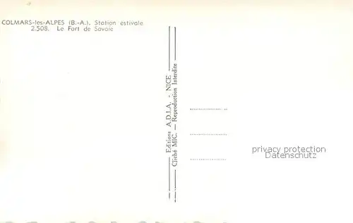 AK / Ansichtskarte Colmars_les_Alpes Fort de Savoie 