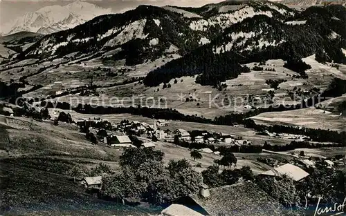 AK / Ansichtskarte Praz sur Arly Mont Blanc Fliegeraufnahme Praz sur Arly