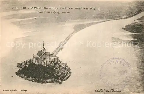 AK / Ansichtskarte Mont Saint Michel_Le Fliegeraufnahme Mont Saint Michel_Le