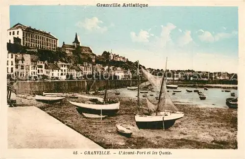 AK / Ansichtskarte Granville_Manche Port et les Quais Granville_Manche