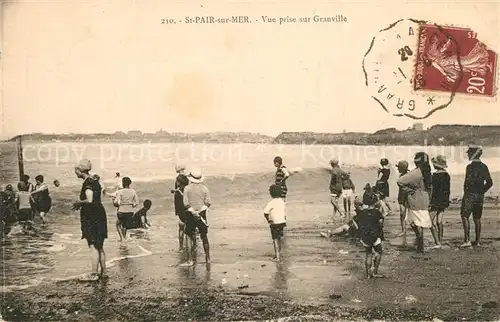 AK / Ansichtskarte Saint Pair sur Mer Vue prise sur Granville Saint Pair sur Mer