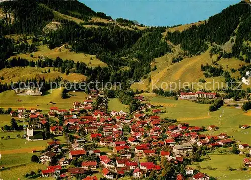 AK / Ansichtskarte Bad_Oberdorf mit Alpenhof und Luitpoldbad Fliegeraufnhme Bad_Oberdorf