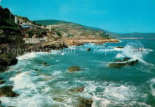 AK / Ansichtskarte Bordighera Ristorante La Reserva e il porto Bordighera