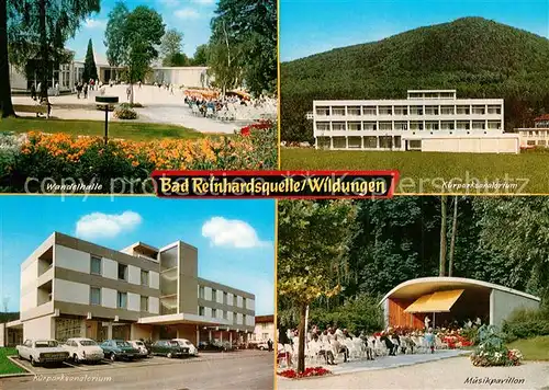 AK / Ansichtskarte Bad_Reinhardsquelle Wandelhalle Kurpark Sanatorium Musikpavillon Bad_Reinhardsquelle