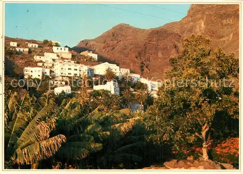 AK / Ansichtskarte La_Gomera Atardecer en La Calera Valle Gran Rey Abendstimmung La_Gomera