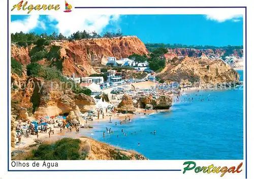 AK / Ansichtskarte Olhos_de_agua_Portugal Kuestenpanorama Strand Algarve Olhos_de_agua_Portugal