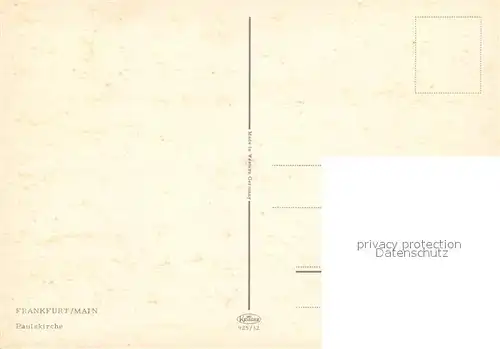AK / Ansichtskarte Frankfurt_Main Paulskirche Frankfurt Main