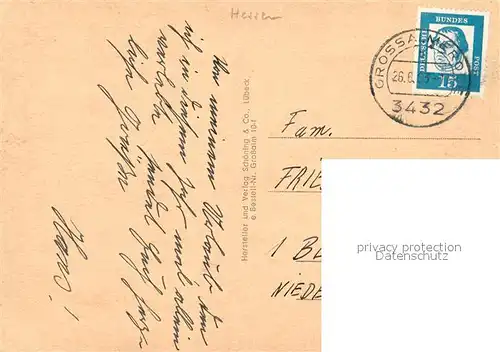 AK / Ansichtskarte Grossalmerode Landschaftspanorama Ortsansichten Fachwerkhaeuser Schule Grossalmerode