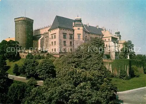 AK / Ansichtskarte Krakow_Krakau Zamek Krolewski na Wawelu Schloss Krakow Krakau