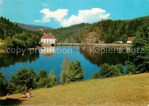 AK / Ansichtskarte Hoellensteinsee Uferpartie am See Bayerischer Wald Hoellensteinsee