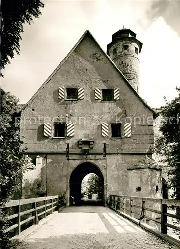 AK / Ansichtskarte Bamberg Altenburg Bruecke mit Torhaus Bamberg