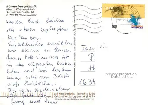 AK / Ansichtskarte Badenweiler Roemerberg Klinik Kurort im Schwarzwald Badenweiler