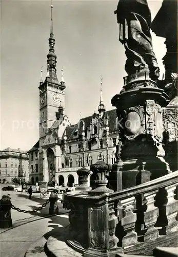 AK / Ansichtskarte Olomouc Rathaus am Friedensplatz Olomouc