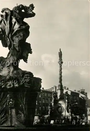 AK / Ansichtskarte Olomouc Pestsaeule mit Marienstatue Olomouc