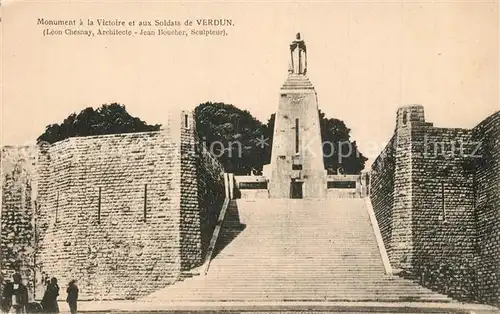 AK / Ansichtskarte Verdun_Meuse Monument et la Victoire et aux Soldats de Verdun Verdun Meuse