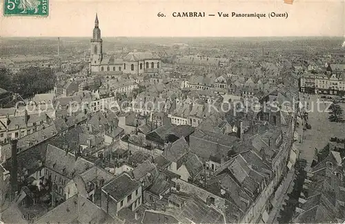 AK / Ansichtskarte Cambrai Vue panoramique aerienne Cambrai