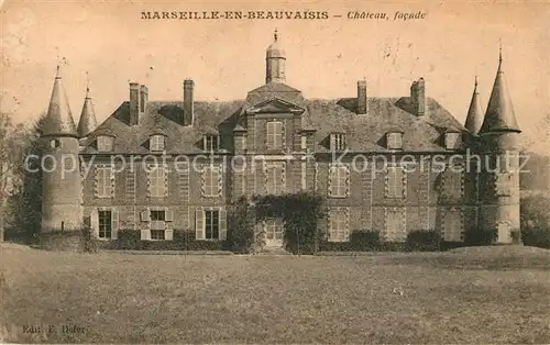 AK / Ansichtskarte Marseille en Beauvaisis Chateau facade Marseille en Beauvaisis