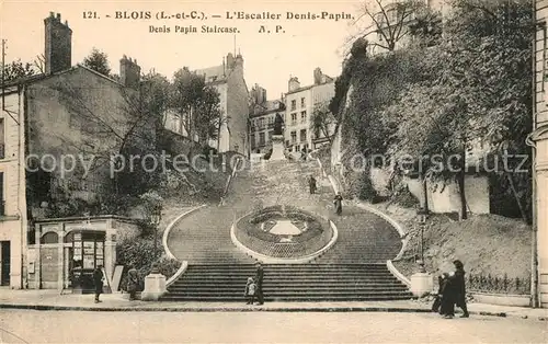 AK / Ansichtskarte Blois_Loir_et_Cher Escalier Denis Papin Blois_Loir_et_Cher