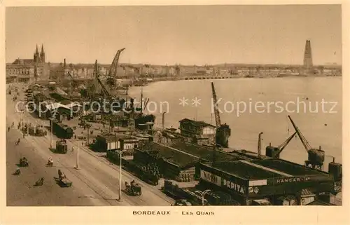 AK / Ansichtskarte Bordeaux Les Quais Bordeaux