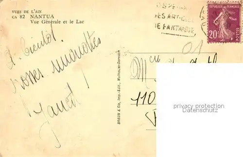 AK / Ansichtskarte Nantua Vue generale et le Lac Nantua