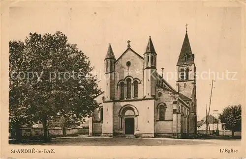 AK / Ansichtskarte Saint Andre le Gaz Eglise Saint Andre le Gaz