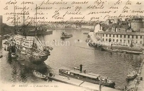 AK / Ansichtskarte Brest_Finistere Avant Port Brest_Finistere