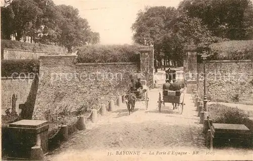 AK / Ansichtskarte Bayonne_Pyrenees_Atlantiques Porte d`Espagne Bayonne_Pyrenees