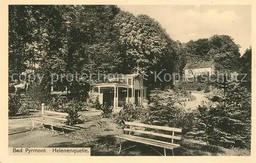 AK / Ansichtskarte Bad_Pyrmont Helenenquelle Bad_Pyrmont