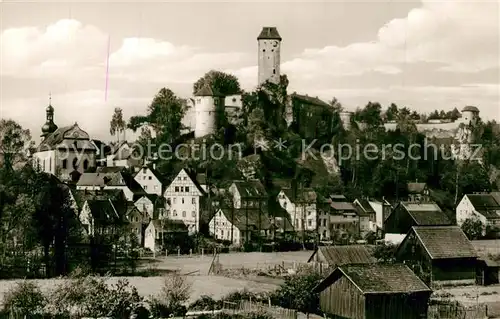 AK / Ansichtskarte Neuhaus_Pegnitz mit Burg Veldenstein Neuhaus Pegnitz