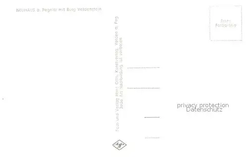 AK / Ansichtskarte Neuhaus_Pegnitz mit Burg Veldenstein Neuhaus Pegnitz
